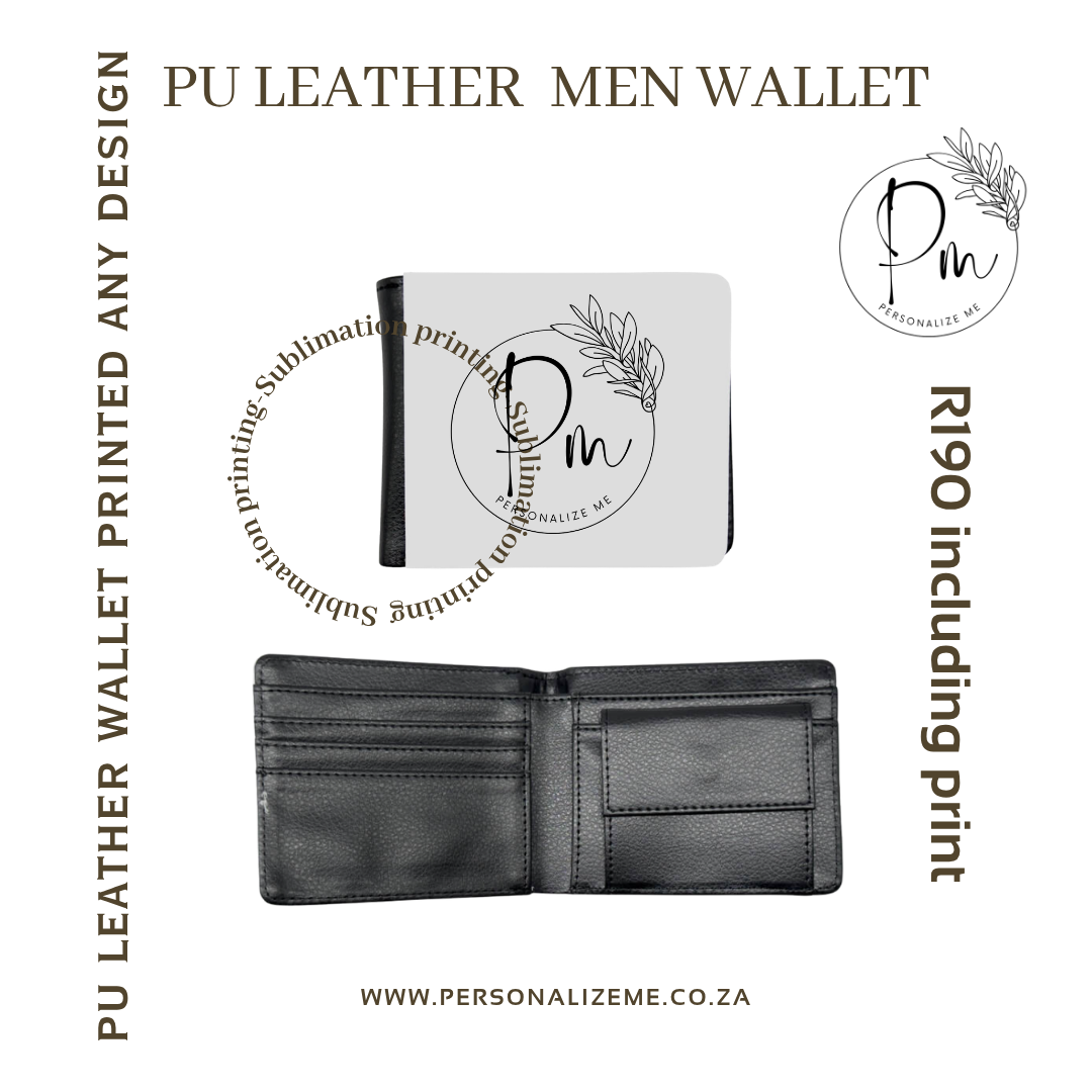 Mens PU leather wallet